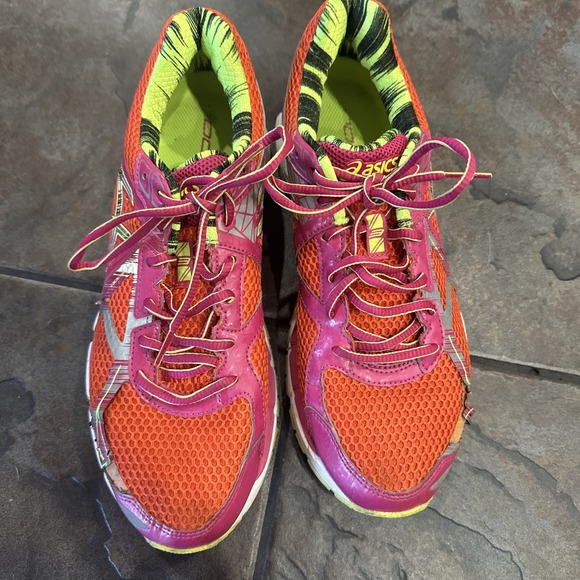 Asics Womens GT 2000 Orange Running Shoes Sneakers Size 9.5 - Picture 5 of 16